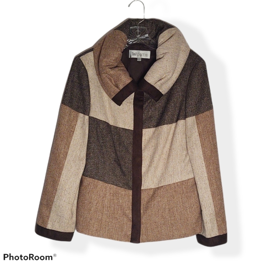 Worth lightweight color block jacket size 10 - image 6